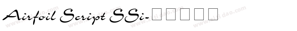 Airfoil Script SSi字体转换